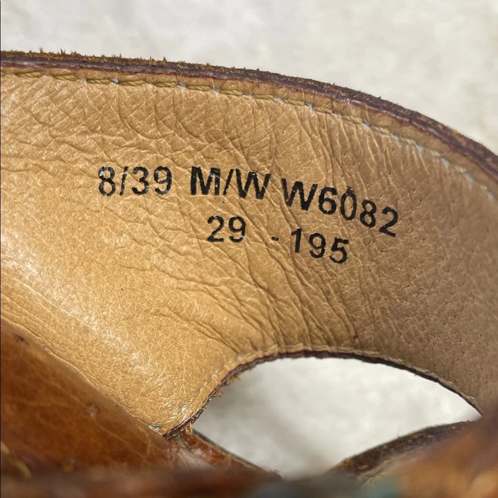Born Brown Leather Slide‎ Sandals